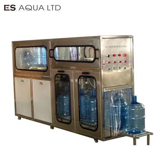 Ce Approved 100bph-600bph Automatic 20L 5 Gallon Barrel Bottle Washing Filling Capping Machine Maquina De Llenado De Botella