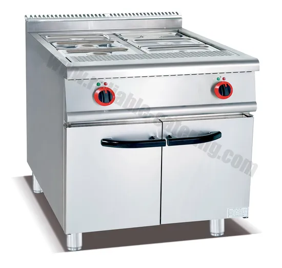 Professional Stainless Steel Bain Marie Food Warmer for Catering with Electric Heating, Standing Design for Kitchen Equipment