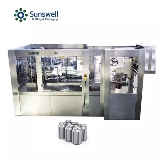 Tunkey Bottle Tin Can Soda Water Soft Drink Sparkling Liquid Bottled Beverage Juice Energy CSD Carbonated Bottling Filling Capping Production Line Machine