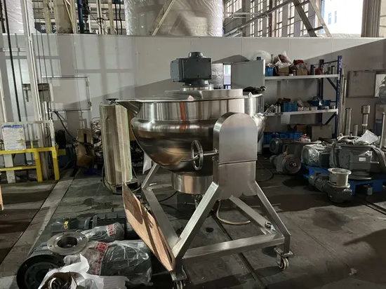 Stainless Steel Steam Jacketed Kettle Cooker Wok for Food Industrial Fully Automatic High Capacity