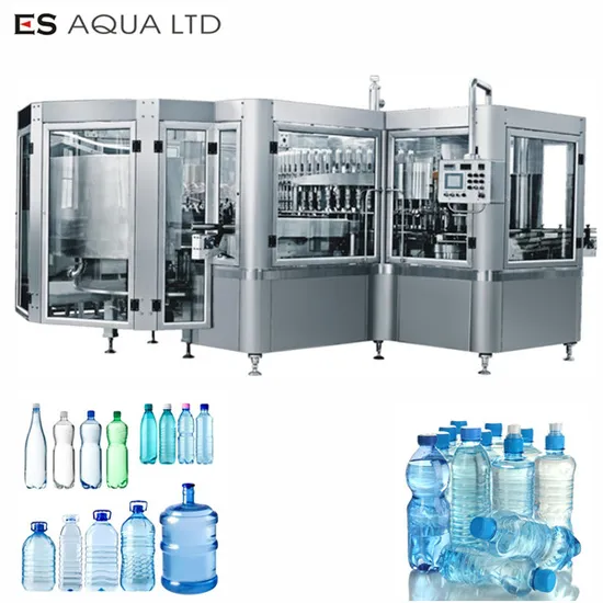 Automatic Drinking Water Liquid Bottle Washing Filling Capping Plant Machine