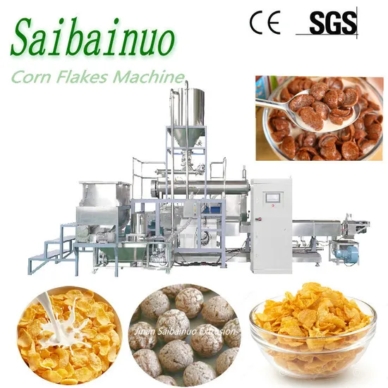 Industrial Twin Screw Corn Flakes Making Machine