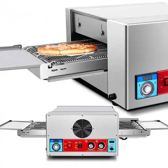 Commercial Electric Conveyor Belt Pizza Oven Used for Baking 18 Pizza