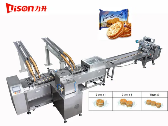 Sandwich Biscuit Machine with Cream Filling and Food Grade Stainless Steel Material