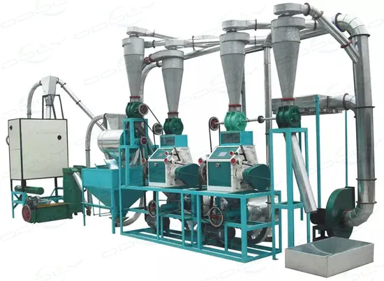 Grain Corn Flour Mill Maize Milling Machine Wheat Flour Making Production Process Line Machinery Equipment Plant