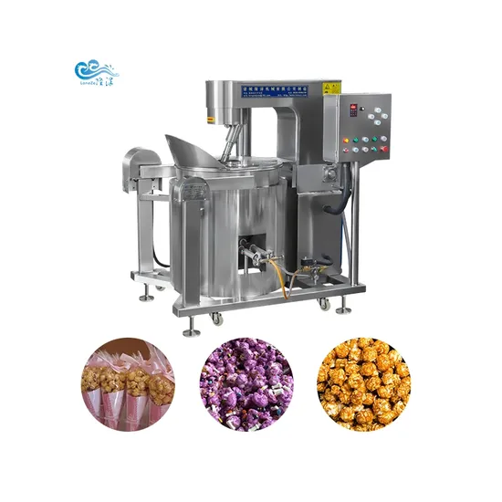 China Supplier Direct Sale Caramel Flavored Seasoning Mushroom Gas Electric Induction Heatin Popcorn Machine