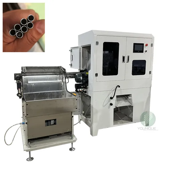 Manufacturing Metallic Machinery Tube Deburring Pipe Beveling Bar Double Head Chamfering Tooling Machine