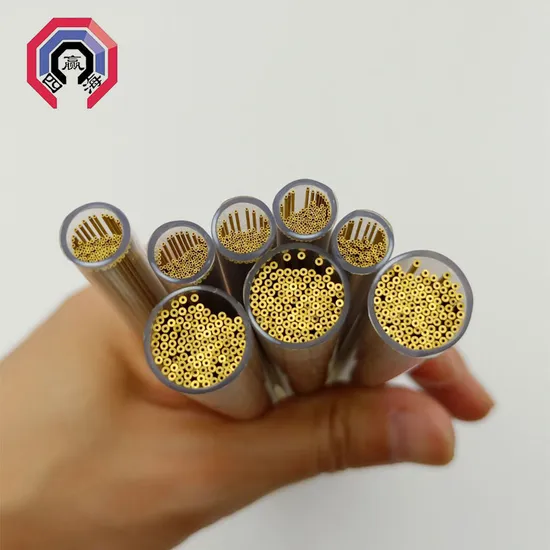 Single Hole EDM Brass Tubes Brass Electrode Tubes for Drilling Machine