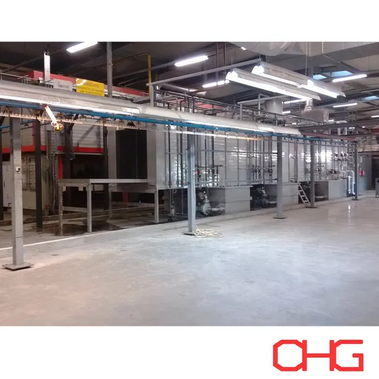 Powder Coating Line PVC Spray Booth Pretreatment Spray System Power Wash