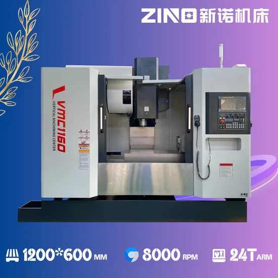 Vmc1160 Vertical Machining Center with Table 1200X600mm