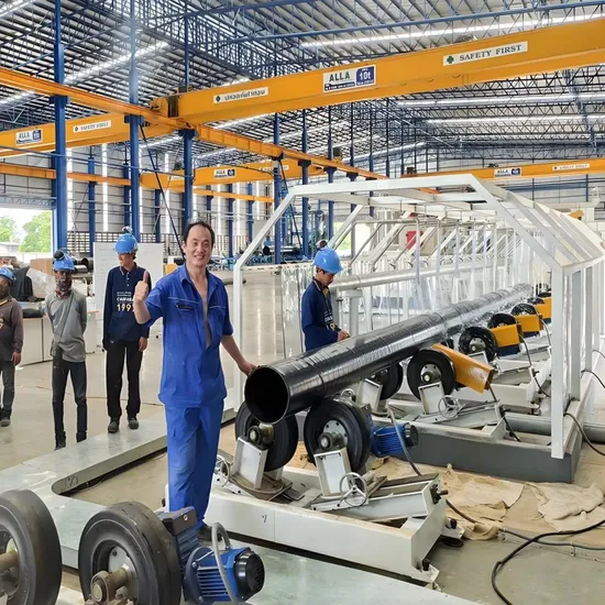 Steel Pipe 3lpe 3PE Fbe Vus Insulation Anticorrosion Coating Line