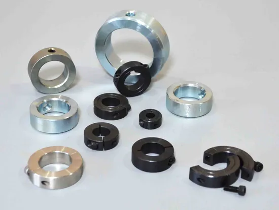 Set Screw Type Set Screw Shaft Collar Single Split Collar Double Split Collar Two-Piece Shaft Collar--One-Piece Threaded Collar Shaft Clamp