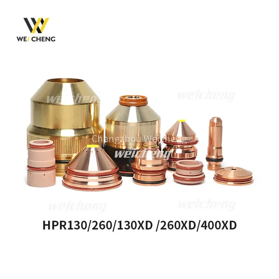 Hpr130 260 400 Plasma Electrode Nozzle Shield 220181 220187 220182 220183 220194 220436 220571 Plasma Cutting Consumables