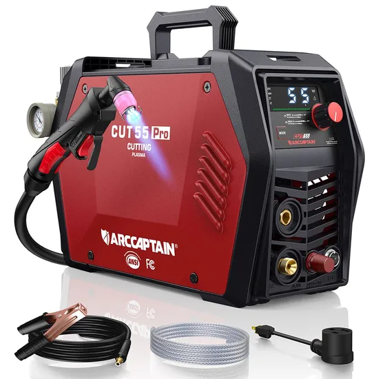 Portable Plasma Cutter Cut55PRO Arccaptainplasma Cutting Machine 220V/110V Appcontrol for Metal Cutting with 2t4t Pilot Arc for 20mm Cutting Pipe Tube in Stock