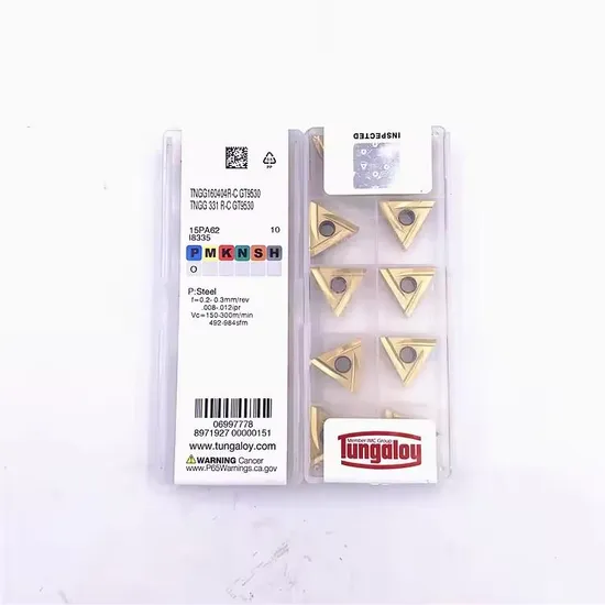 Tungaloy Japan Original Tngg160404r-C Gt9530 Carbide Inserts CNC Cutting Tool Tngg Machine