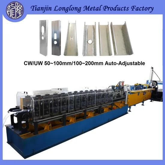C+U 50~150 Auto-Changed Roll Former Stud and Track Roll Forming Machine for Ceiling and Drywall Steel Profiles