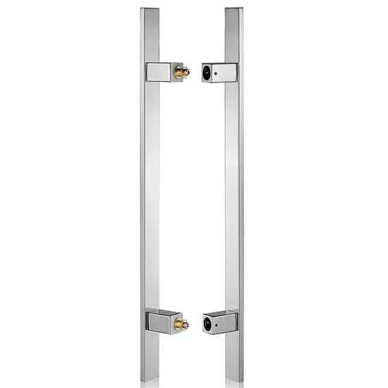 Pull Handle Offset Doors Stainless Steel Glass Door Pull Handle with V Foot