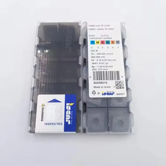 Iscar Tool Inserts Cnmg120408-TF IC907 CNC Tungsten Carbide Inserts for Lathe Turning