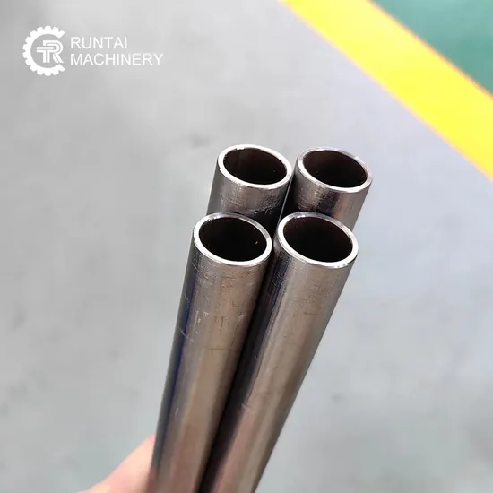 Rt50sm Automatic Double-End Ss Cooper Pipe Pneumatic Hydraulic Pipe Bar Chamfering Machine
