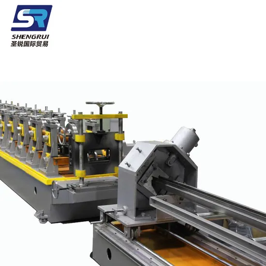 High Efficiency Metal Profile Roll Forming Machine for Rack Shelf Frame Profile