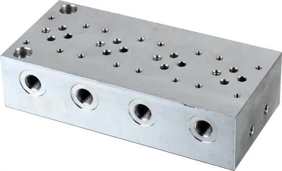 CNC Machining Aluminum Hydraulic Manifolds Block