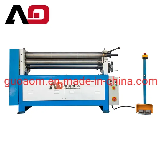 Iron Steel Plate Rolling Machine / 3 Rollers Type Bending Machine Price