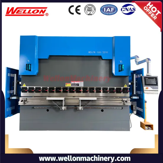 CNC Metal Sheet Hydraulic Press Brake Bending Machine WE67K-100T/2500