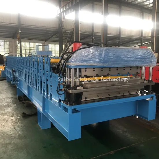 Trapezoidal Roofing Wall Panel Double Layer Metal Making Roll Forming Machine