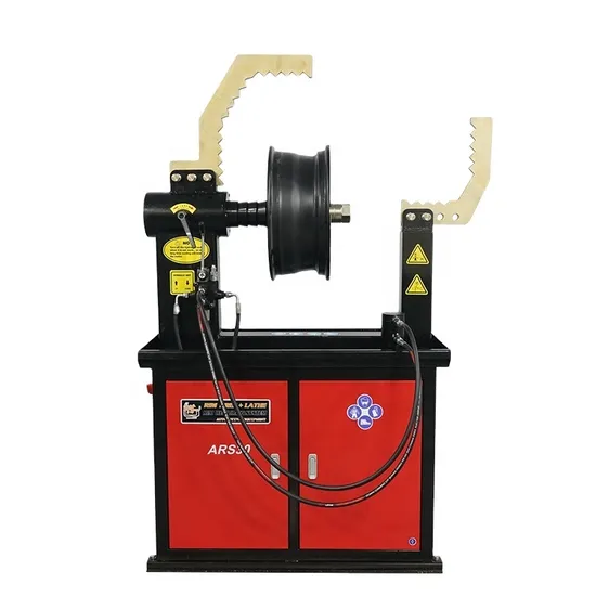 Rim Straightening Machine with Gantry Structure and Hydraulic Jacks Alloy Wheel Repair Small CNC Wheel Lathe