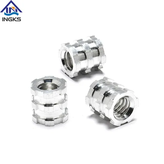 Aluminum OEM CNC Precision Turning High Quality Sectional Grooved Body Barrel Insert