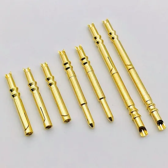 Crown Spring Male and Female Crown Spring Connector 1.2 Male and Female Solder Wire Terminal Copper Round Pin