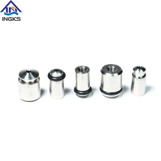 OEM Precision Internal Threaded a Rubber Ring and a Hole on The Head CNC Machining Parts