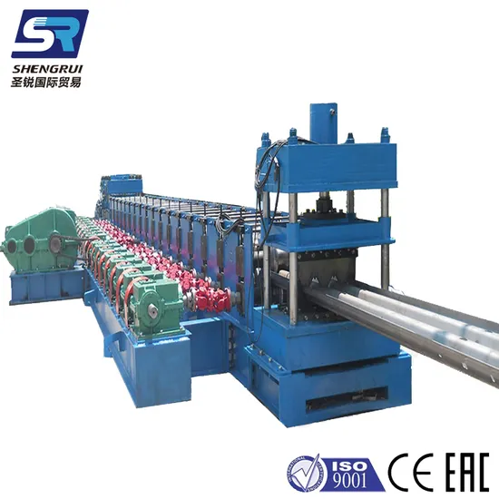 with CE/ISO9001 Expressway Guard Traffic Barrier Roll Forming Machine
