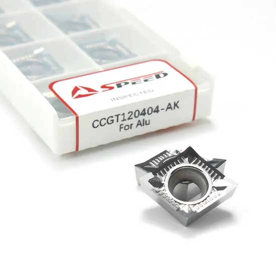 Ccgt120404 Ccgt120402 Ccgt120408-Ak Ccgt120412 Positive High Precision Aluminum Turning Insert