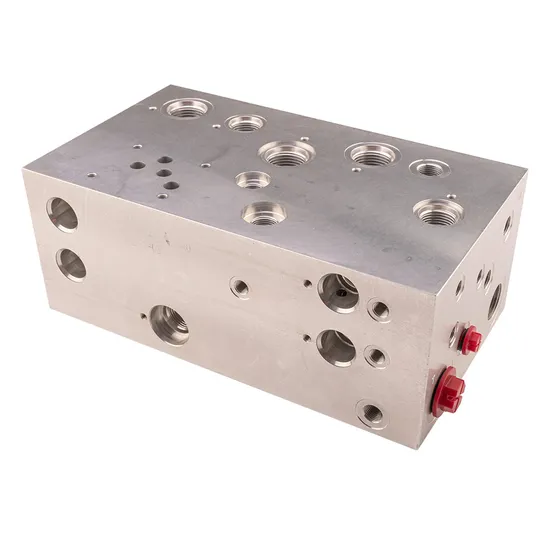 Aluminum Alloy Machining Services Engine Parts Anodized Aluminum Part Manifold Hydraulic Manifold