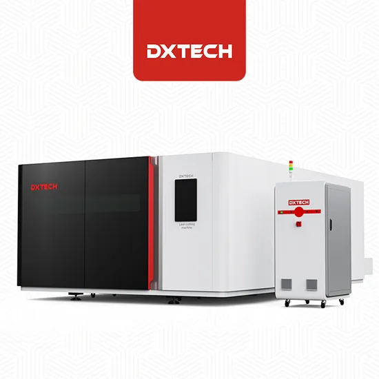 3000W 4000W 6000W 8000W Dxtech with Whole Protective Covered Automatic Metal Plate Stainless Steel Carbon Steel Aluminum Fiber Laser Cutting Machine