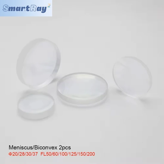 Smartray Laser Equipment Parts Wholesale Optical Quartz D20 D28 D30 D37 Raytools Fiber Collimating Lens Laser Focus Lens