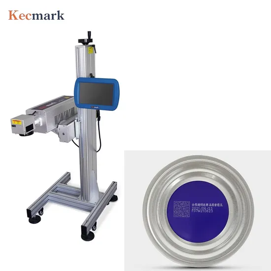 Kecmark Factory ODM OEM 20W 30W 9.3um 10.6um CO2 Laser Engraver Portable Laser Engraving Machine Label Paper Laser Printer Online Laser Marking Machine