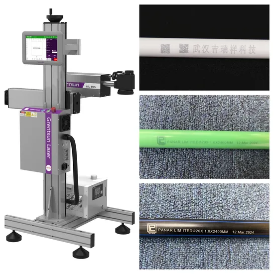 Black White PVC HDPE PPR Laser UV Marking Machine for Extrusion Line
