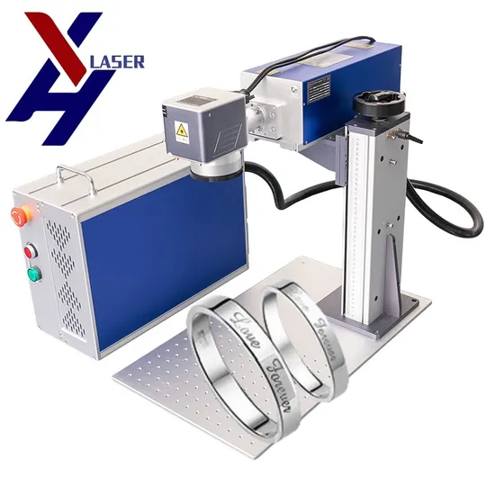 CNC Laser Marker Marking Machine on Stainless Steel Matel
