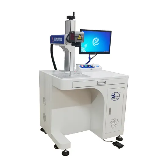 20W 30W 50W 100W Fiber Laser Marking Engraving Machine Equipped with Rotary