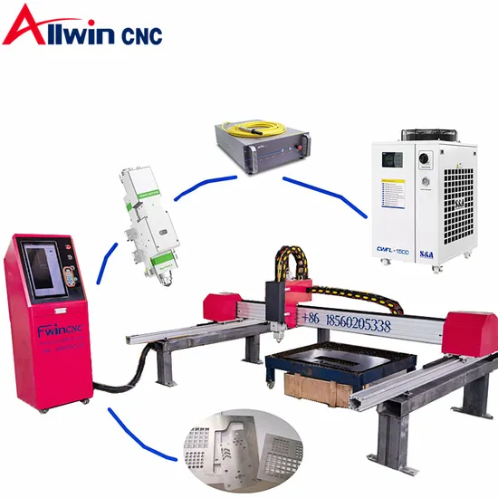 Portable Gantry Fiber Laser Cutting Equipment Mini Laser Cutter Metal Processing Machinery
