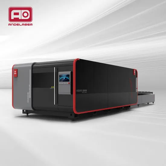 High Power Fully Enclosed CNC Fiber Laser Cutting Machine with Exchangeable Table for Metal Plate Sheet