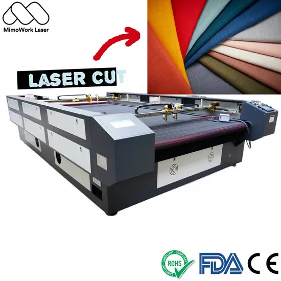 Automatic Auto Feeding High Precision CO2 Custom Industrial Large Format Laser Cutting Machine for Textile, Sublimation Fabric with 100W, 130W, 150W, 300W