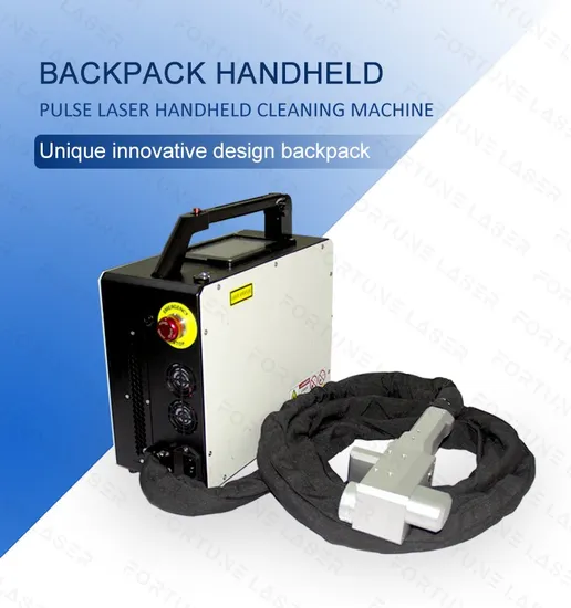 High Precision 50W/ 100W Handheld / 10kg Weight Backpack Pulse Laser Cleaning Machine Rust / Paint Remove Cleaning Equipment
