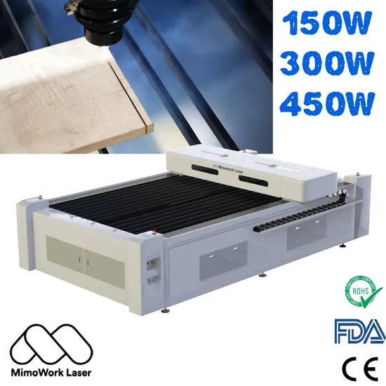 Industrial Grade Professional Large Scale CNC CO2 Best 150W 300W 450W 600W Laser Cutter for Wood, MDF, Best Laser Wood Cutting Machine, Laser Cut Wood Machine