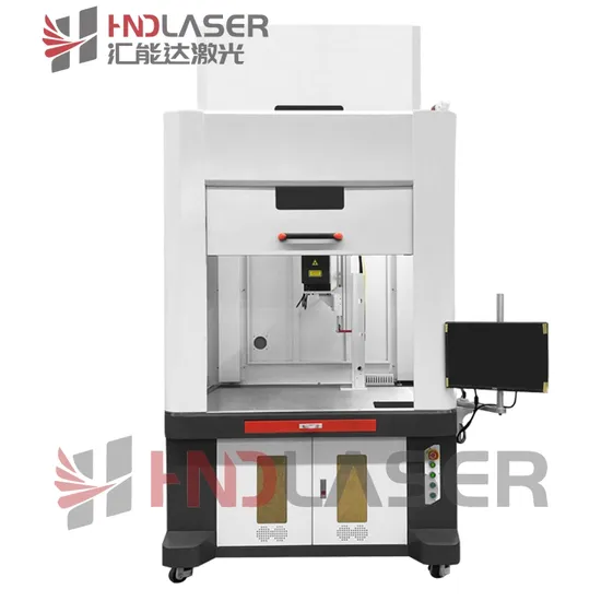Enclosed Fiber Laser Marking Machine Fiber Laser Engraving Machine for Jewelry Luggage Buttons Glasses Clocks Engraving