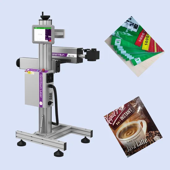 Dynamic Plastic Bag MFG Exp Date Laser Marking Machine 30W 60W CO2 Laser Printer