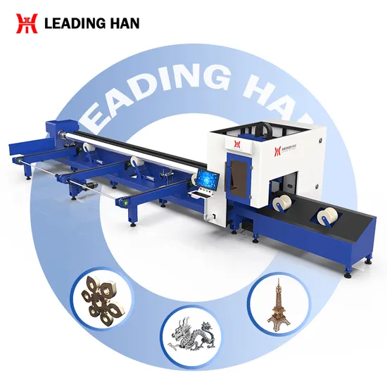 Semi-Automatic Laser Cutting Automatic CNC Metal 3000W 6kw 12kw Fiber Laser Cutting Carbon Steel Square Tube Cutting Machine