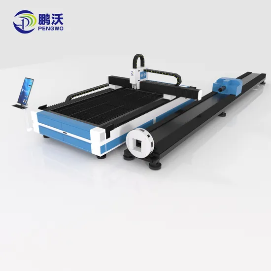 Pengwo G1530f-D-230 1.5kw Industry Split Plate and Tube Fiber Laser Cutting Machine Metal Sheet and Tube Integrated Laser Cutter Equipment